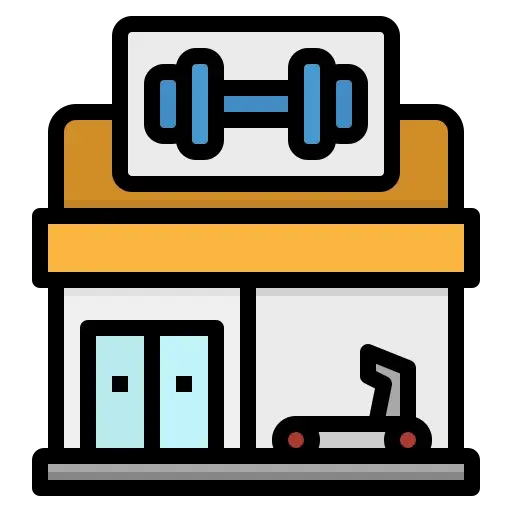 Fitness centre with modern equipment
